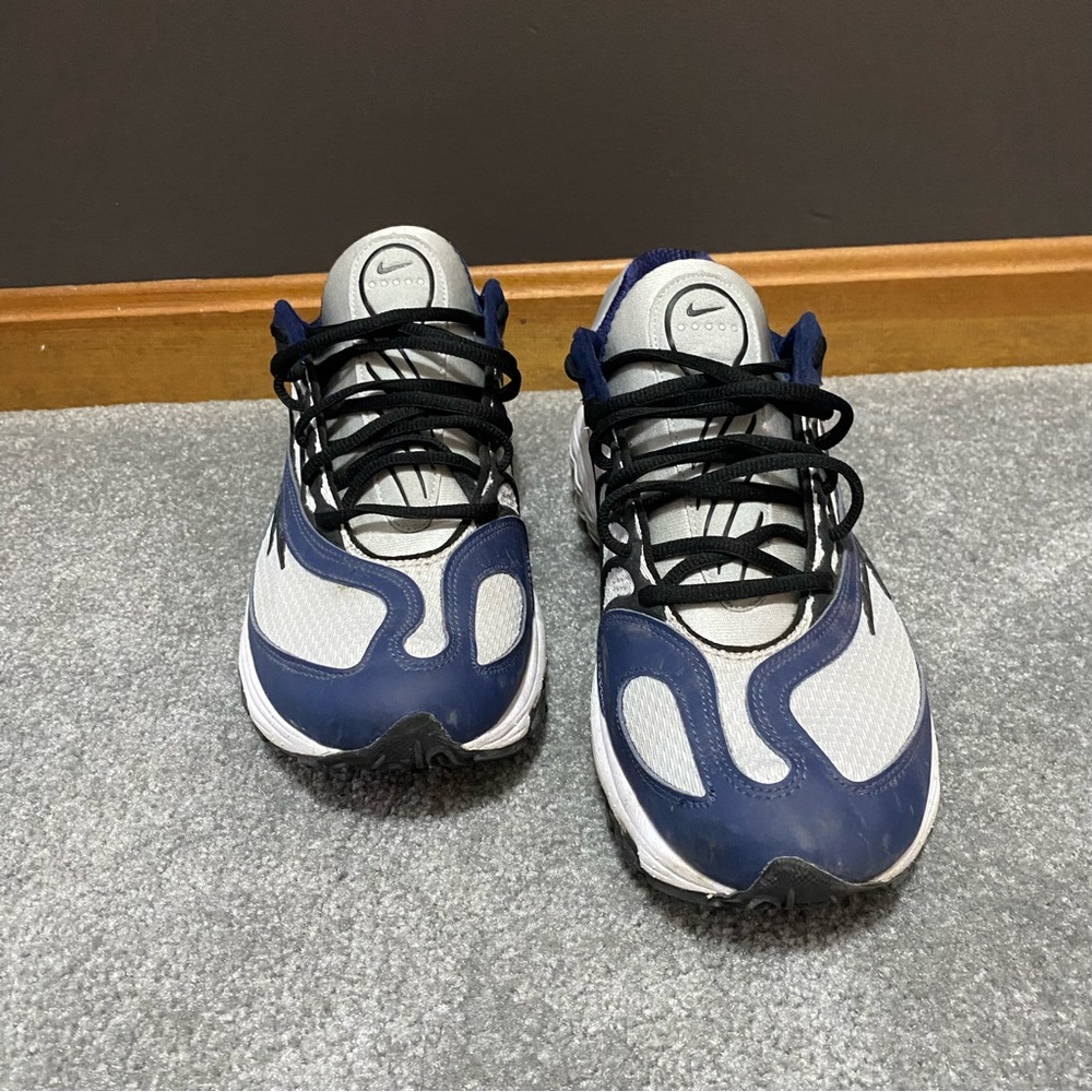 Men’s Nike Air Tuned Max - Gray and Blue Athletic Shoes - Picture 2 of 5